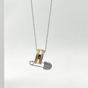 APM Tricolor Pendant Necklace